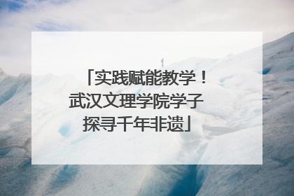 实践赋能教学！武汉文理学院学子探寻千年非遗