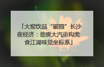 大窑饮品“破圈”长沙夜经济：劲爽大汽重构美食江湖味觉坐标系