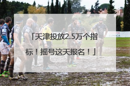天津投放2.5万个指标！摇号这天报名！