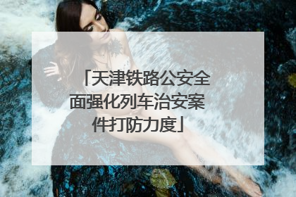天津铁路公安全面强化列车治安案件打防力度
