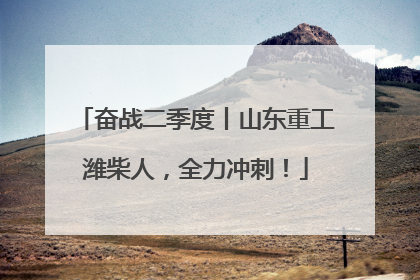 奋战二季度丨山东重工潍柴人，全力冲刺！