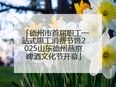 德州市首届职工一站式惠工消费节暨2025山东德州燕京啤酒文化节开幕