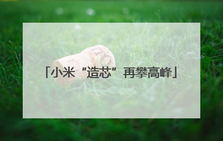 小米“造芯”再攀高峰
