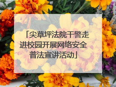 尖草坪法院干警走进校园开展网络安全普法宣讲活动