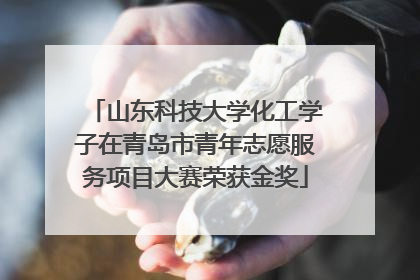 山东科技大学化工学子在青岛市青年志愿服务项目大赛荣获金奖