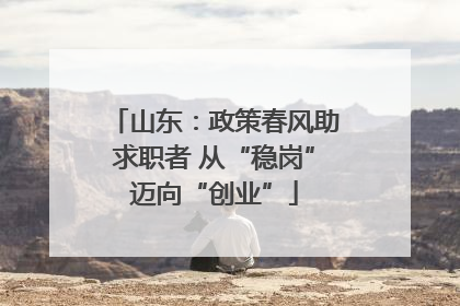 山东：政策春风助求职者 从“稳岗”迈向“创业”