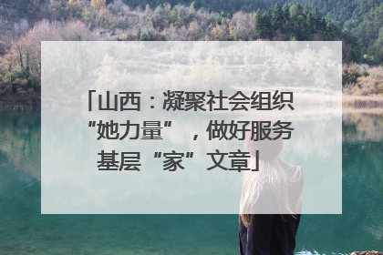 山西：凝聚社会组织“她力量”，做好服务基层“家”文章