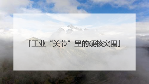 工业“关节”里的硬核突围