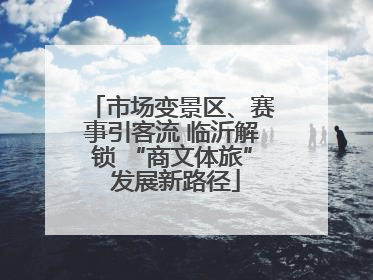 市场变景区、赛事引客流 临沂解锁 “商文体旅” 发展新路径