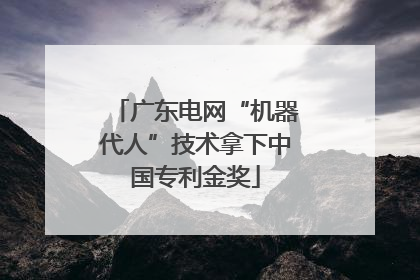 广东电网“机器代人”技术拿下中国专利金奖