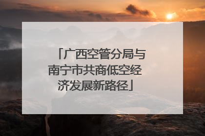 广西空管分局与南宁市共商低空经济发展新路径