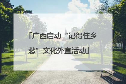 广西启动“记得住乡愁”文化外宣活动