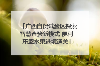 广西自贸试验区探索智慧查验新模式 便利东盟水果进境通关