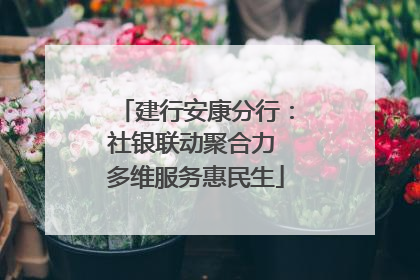 建行安康分行：社银联动聚合力 多维服务惠民生