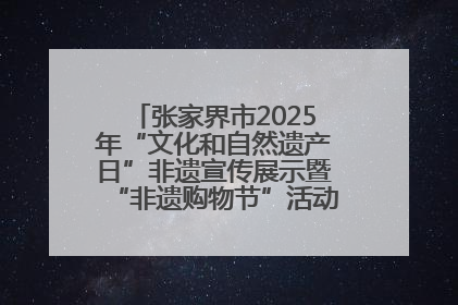 张家界市2025年“文化和自然遗产日”非遗宣传展示暨“非遗购物节”活动在慈利县盛大启幕