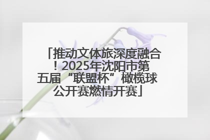 推动文体旅深度融合！2025年沈阳市第五届“联盟杯”橄榄球公开赛燃情开赛