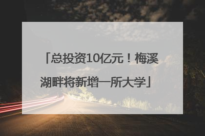总投资10亿元！梅溪湖畔将新增一所大学