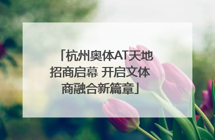 杭州奥体AT天地招商启幕 开启文体商融合新篇章