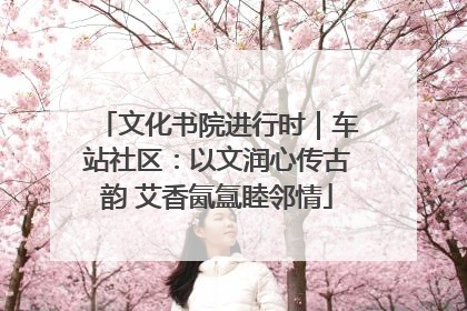 文化书院进行时｜车站社区：以文润心传古韵 艾香氤氲睦邻情