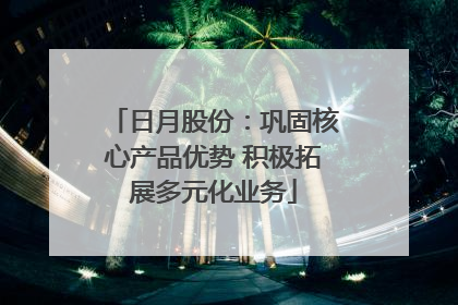 日月股份：巩固核心产品优势 积极拓展多元化业务