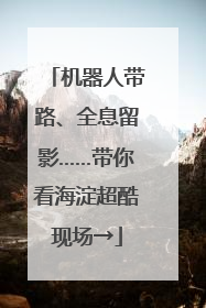 机器人带路、全息留影……带你看海淀超酷现场→