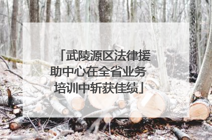 武陵源区法律援助中心在全省业务培训中斩获佳绩