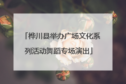 桦川县举办广场文化系列活动舞蹈专场演出
