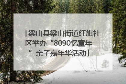 梁山县梁山街道红旗社区举办“8090忆童年”亲子嘉年华活动
