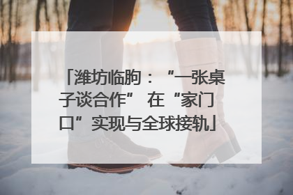 潍坊临朐：“一张桌子谈合作” 在“家门口”实现与全球接轨