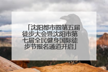 沈阳都市圈第五届徒步大会暨沈阳市第七届全民健身国际徒步节报名通道开启