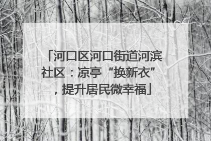 河口区河口街道河滨社区：凉亭“换新衣”，提升居民微幸福