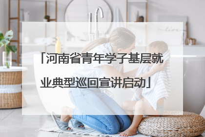 河南省青年学子基层就业典型巡回宣讲启动