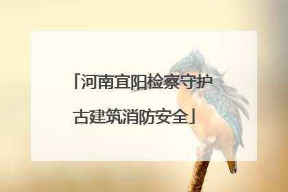 河南宜阳检察守护古建筑消防安全