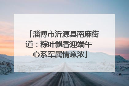 淄博市沂源县南麻街道：粽叶飘香迎端午 心系军属情意浓