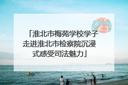 淮北市梅苑学校学子走进淮北市检察院沉浸式感受司法魅力