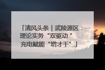 清风头条｜武陵源区：理论实务“双驱动 ” 充电赋能“增才干”