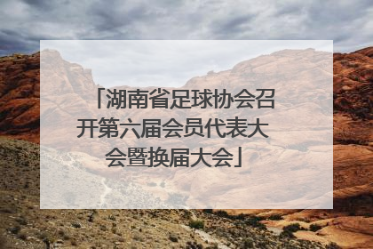 湖南省足球协会召开第六届会员代表大会暨换届大会