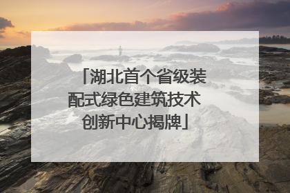 湖北首个省级装配式绿色建筑技术创新中心揭牌