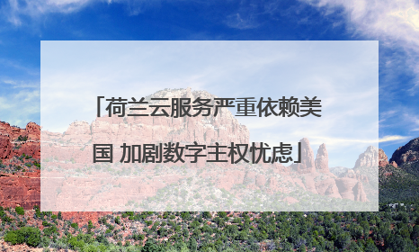 荷兰云服务严重依赖美国 加剧数字主权忧虑