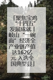聚焦宝鸡“十四五”发展成就丨岐山“一碗面”经济全产业链产值达162亿元 入选全国典型县