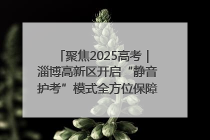 聚焦2025高考｜淄博高新区开启“静音护考”模式全方位保障高考环境整洁