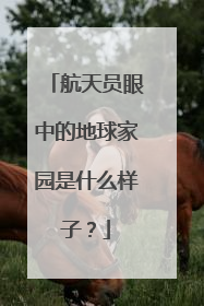 航天员眼中的地球家园是什么样子？