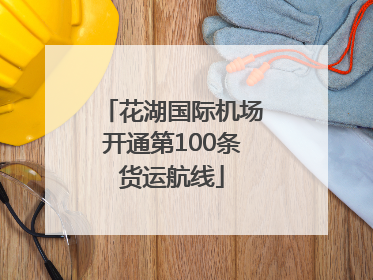 花湖国际机场开通第100条货运航线