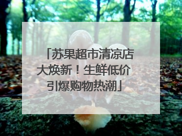 苏果超市清凉店大焕新！生鲜低价引爆购物热潮
