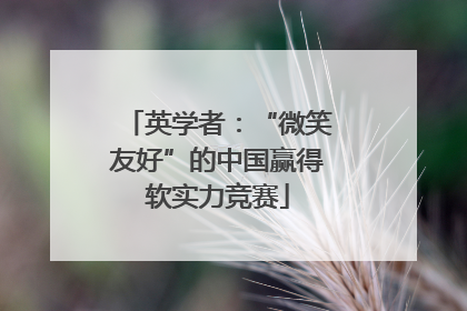 英学者：“微笑友好”的中国赢得软实力竞赛