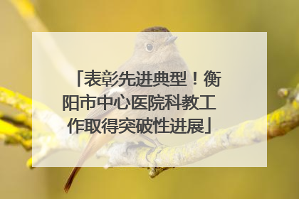 表彰先进典型！衡阳市中心医院科教工作取得突破性进展