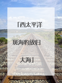 西太平洋斑海豹放归大海