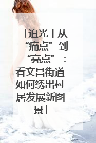 追光丨从“痛点”到“亮点”：看文昌街道如何绣出村居发展新图景