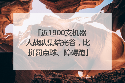 近1900支机器人战队集结光谷，比拼罚点球、障碍跑