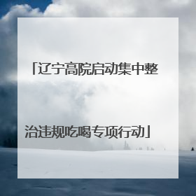 辽宁高院启动集中整治违规吃喝专项行动